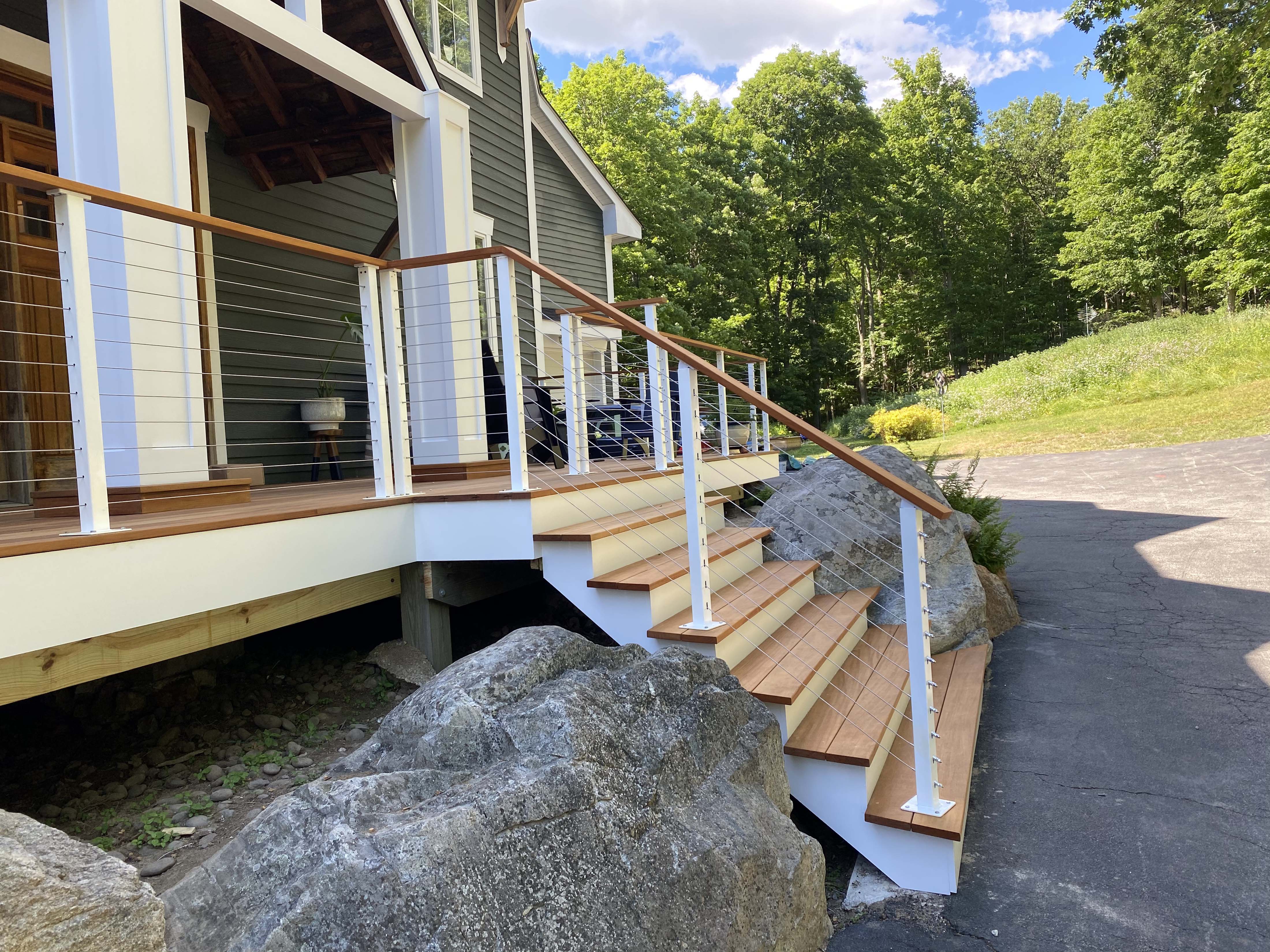 20 ft. Stair Cable Railing, 42 in. Face Mount, Black - Image 10