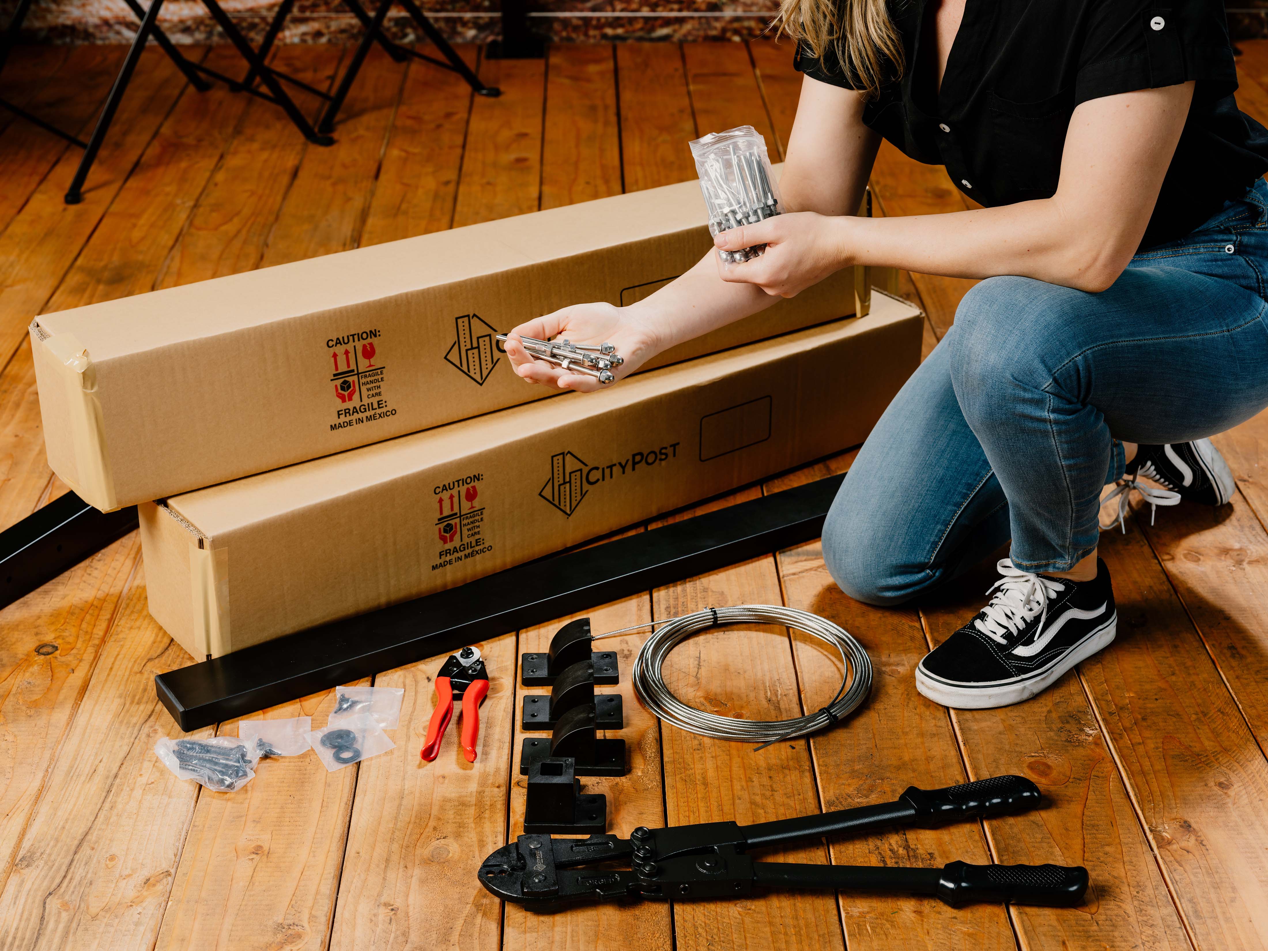 21 ft. Deck Cable Railing, 36 in. Face Mount, Bronze - Image 4