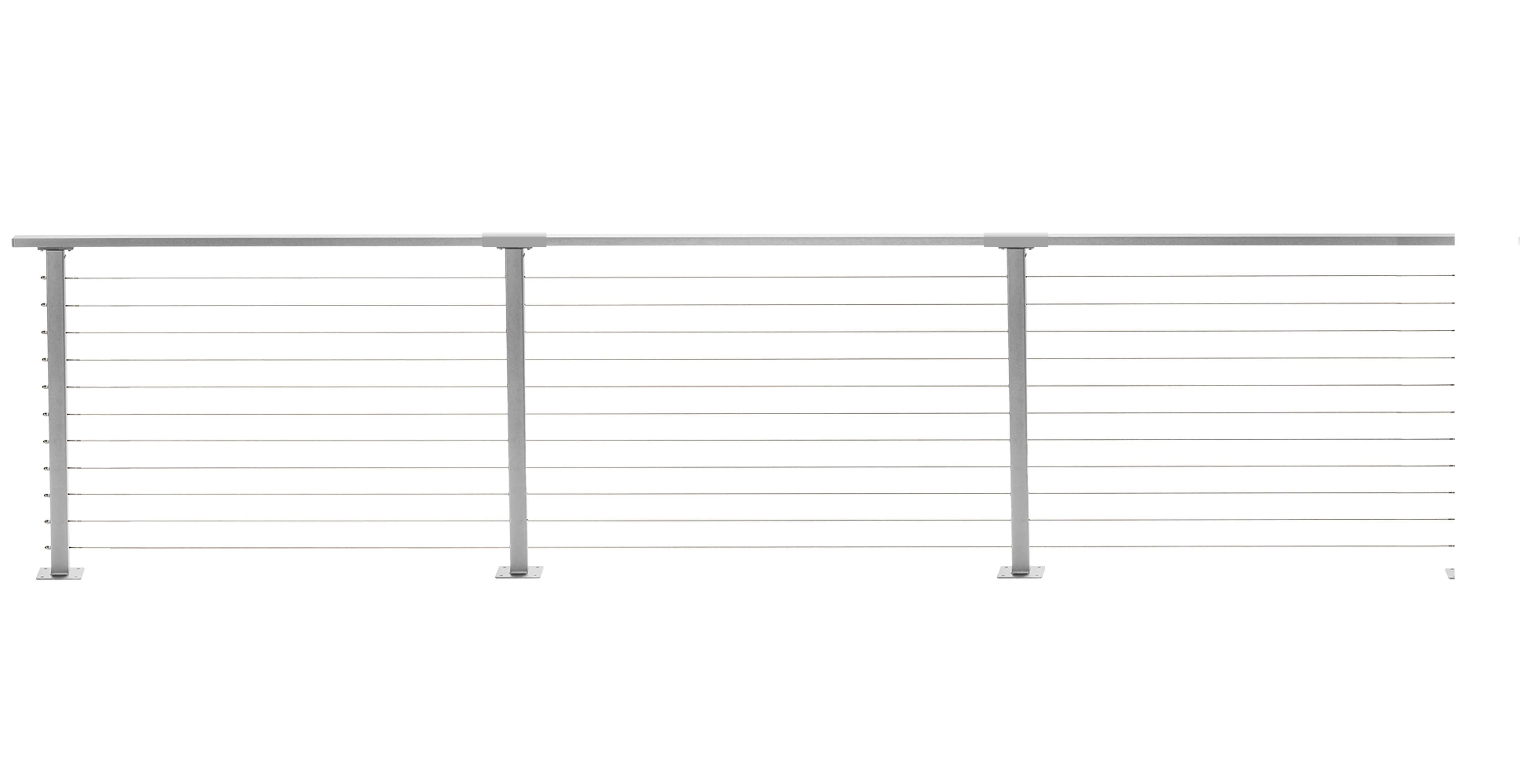24 ft. Deck Cable Railing, Grey , Stainless