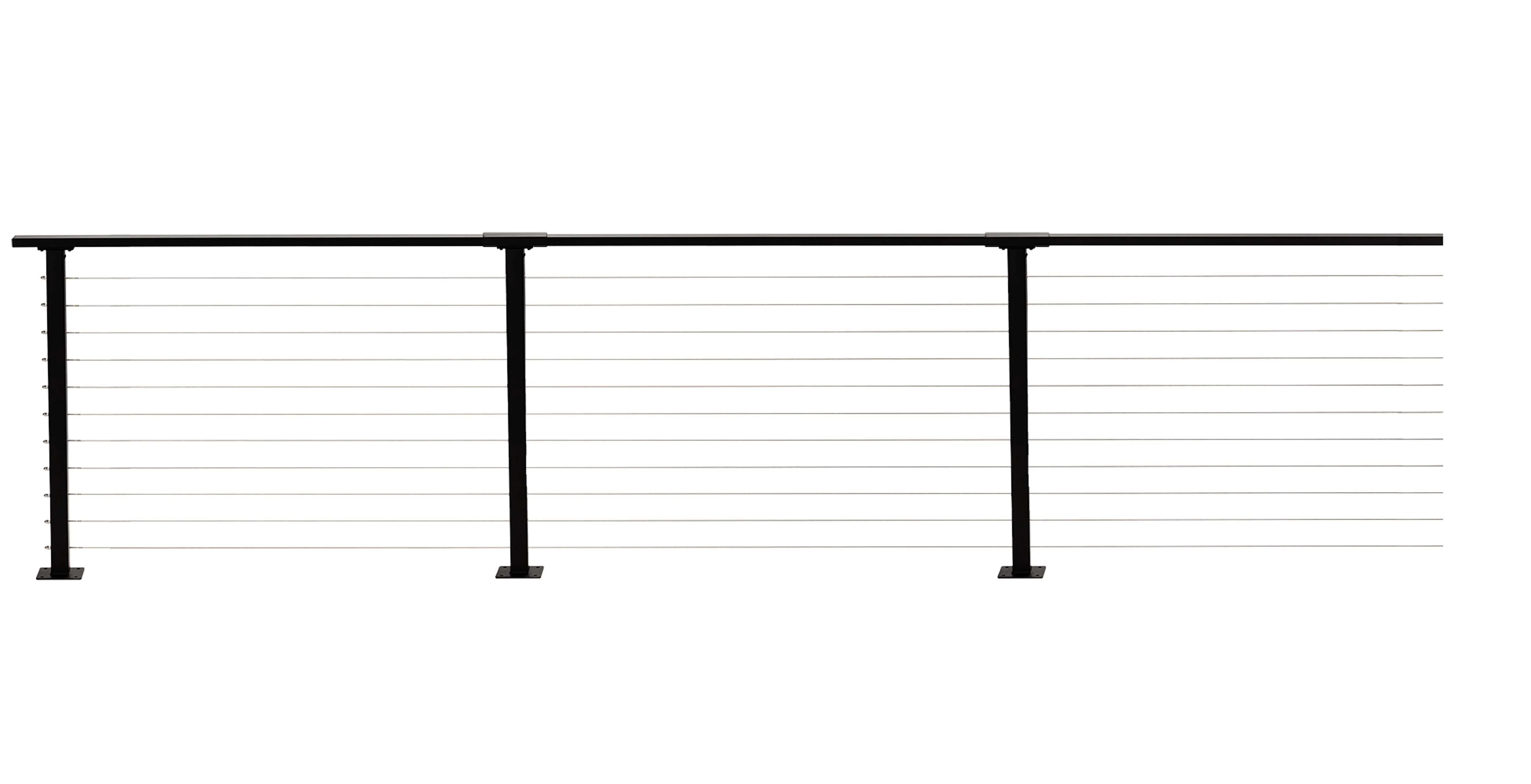 32 ft. Deck Cable Railing, Black , Stainless
