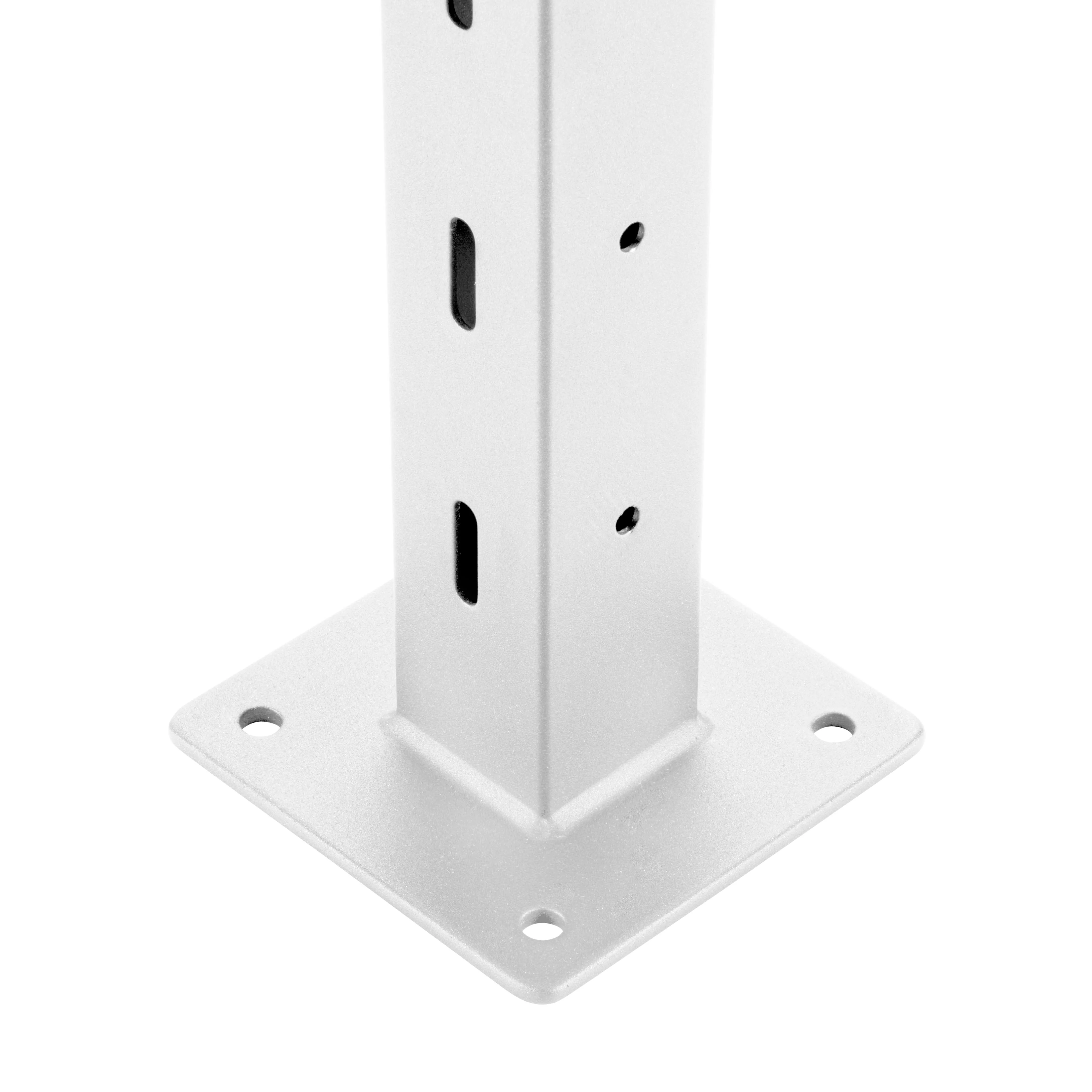 36", Base Mount, Transition, Stainless Post, White - Image 3