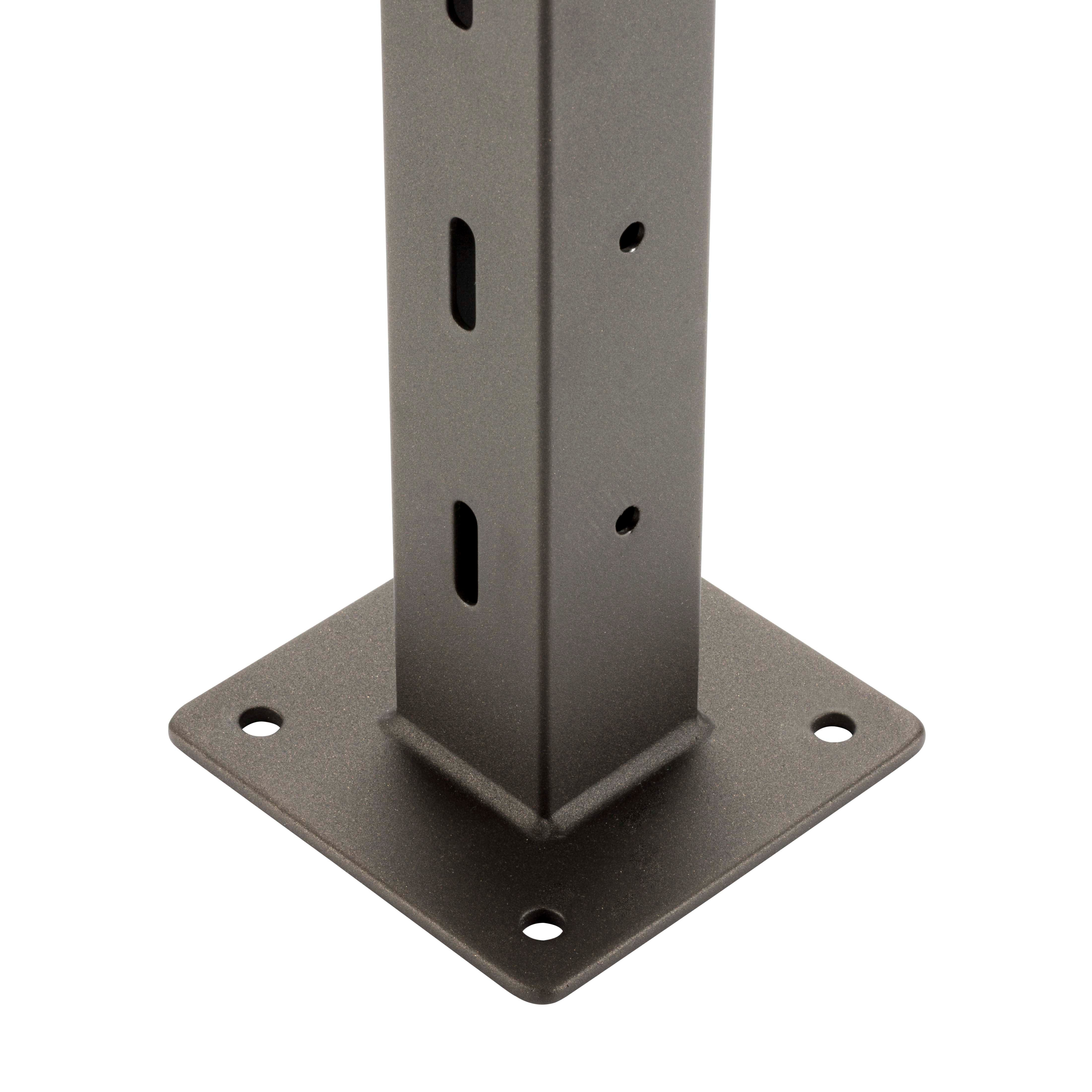 42", Base Mount, 36" Transition, Stainless Post, Bronze - Image 3