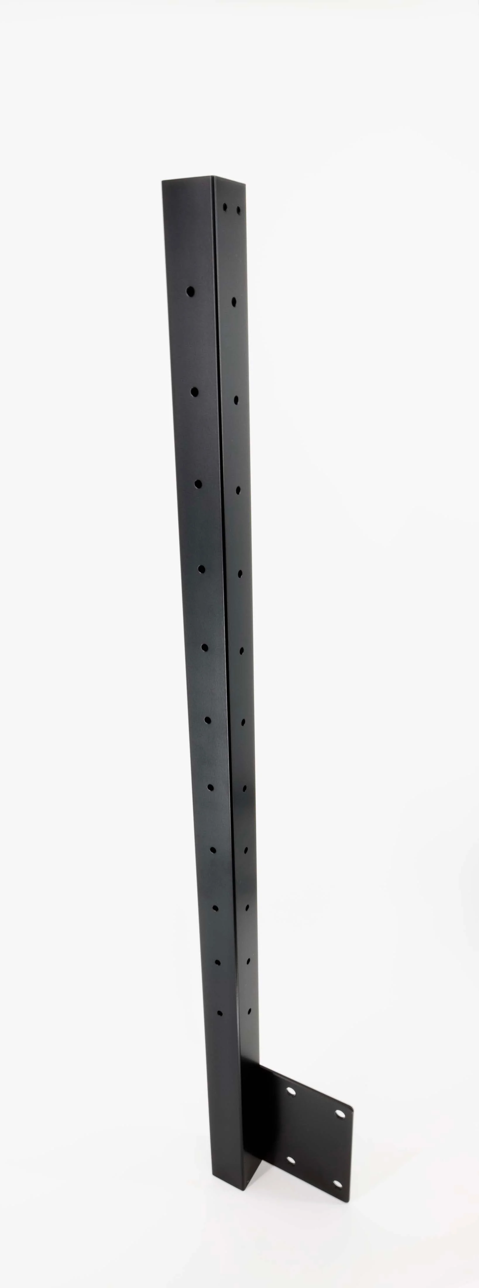 42", Fascia Mount, Corner, Stainless Post, Black - Image 3
