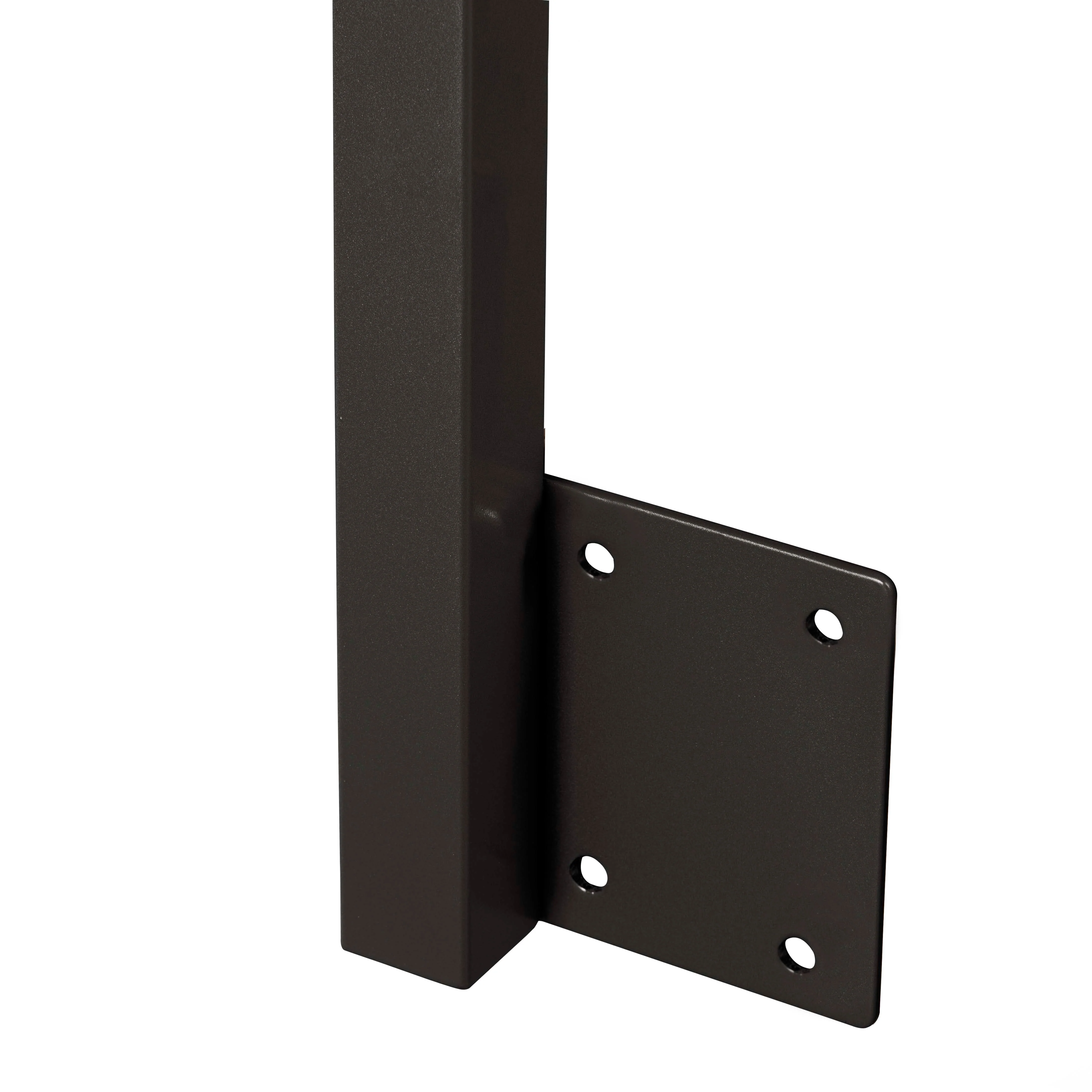 42", Fascia Mount, Corner, Stainless Post, Grey