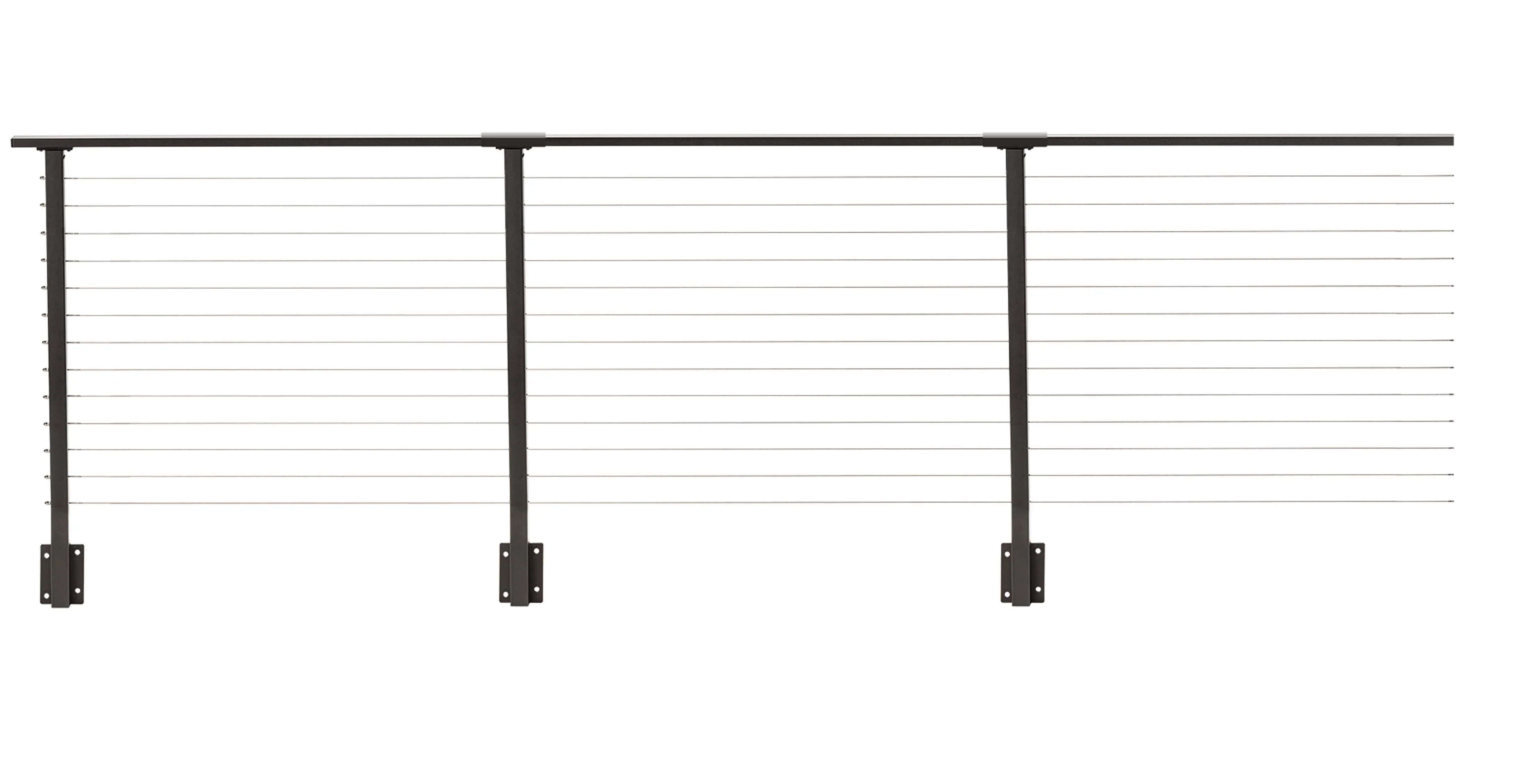 53 ft. Deck Cable Railing, 42 in. Face Mount, Bronze