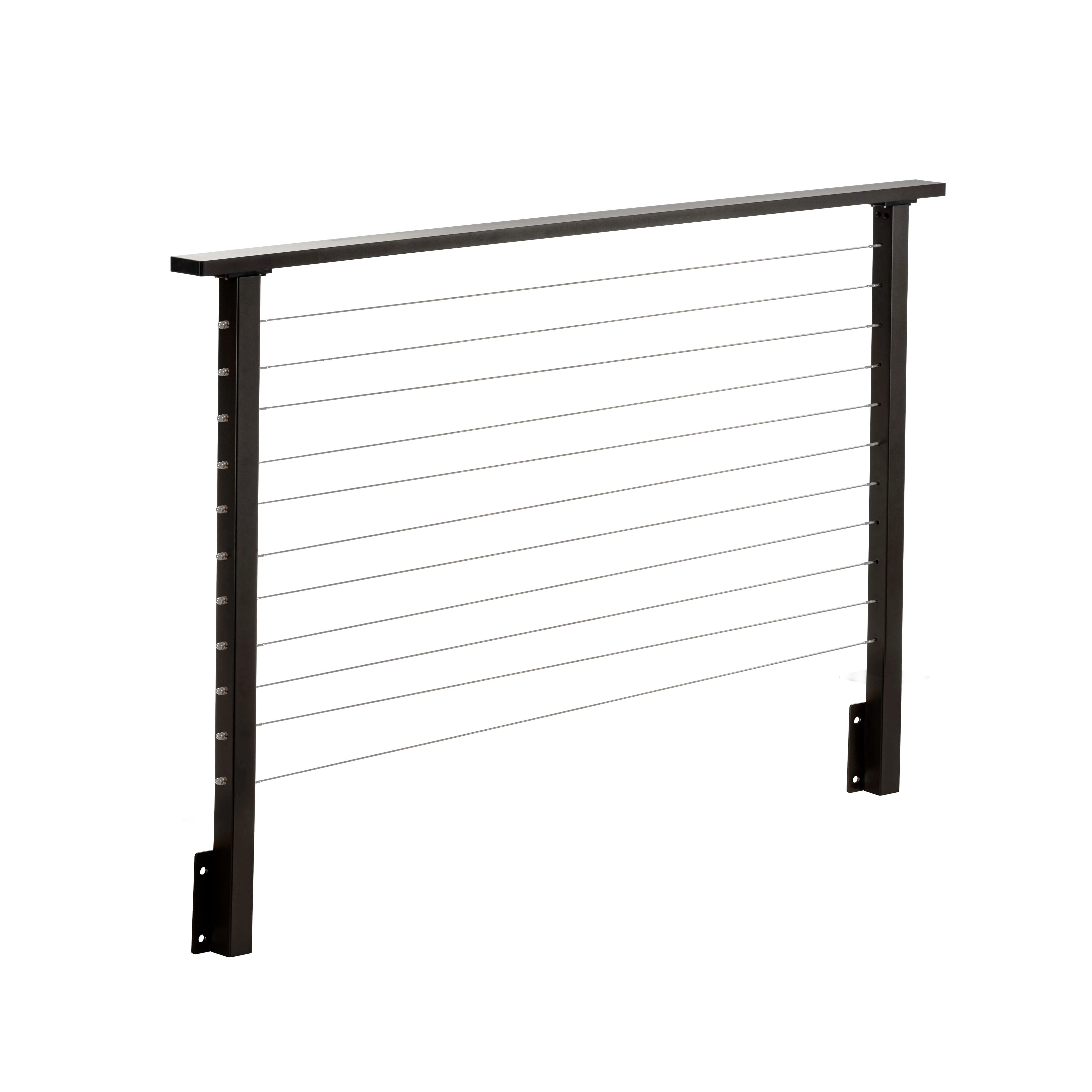 6 ft. Deck Cable Railing, 36 in. Face Mount, Bronze , Stainless - Image 2