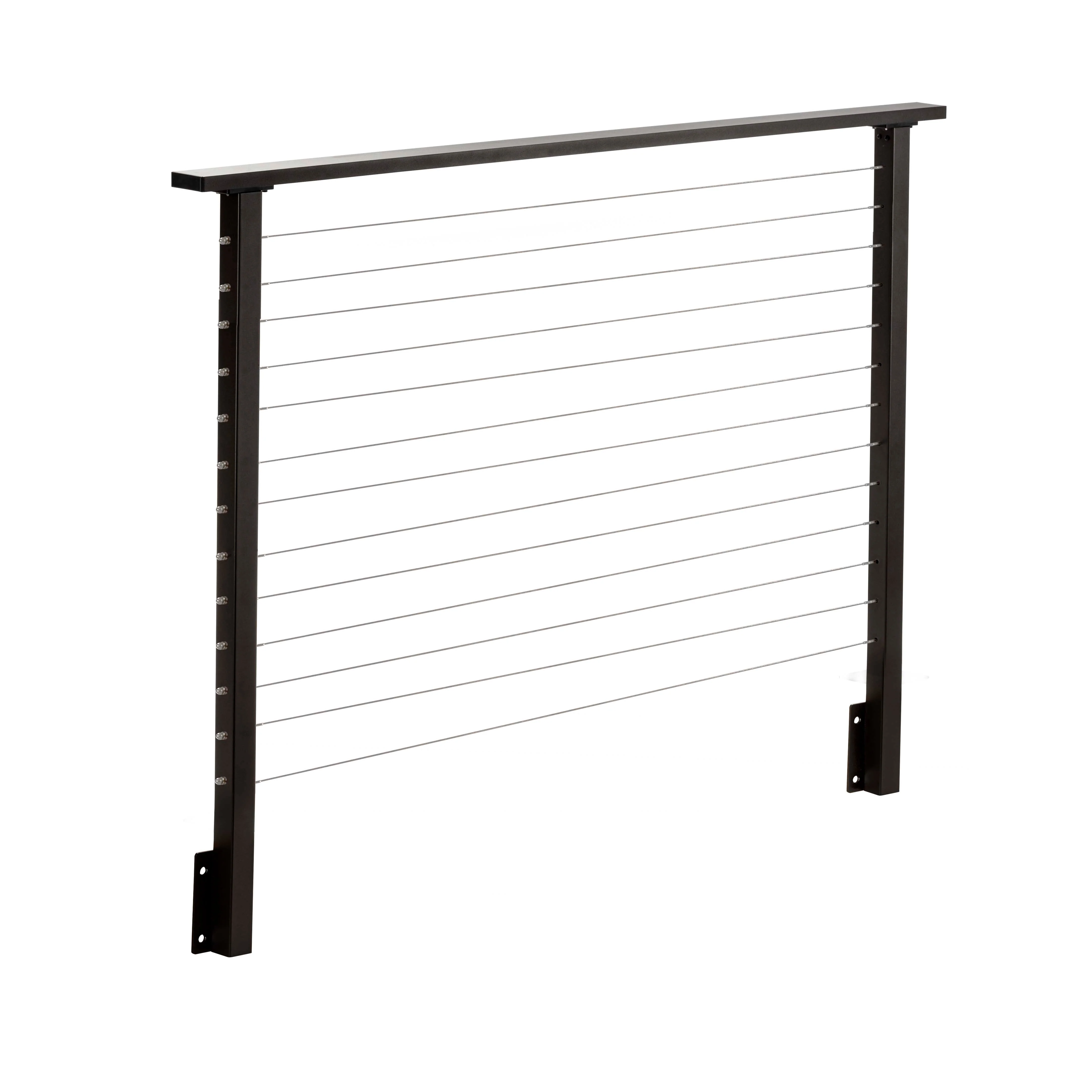 6 ft. Deck Cable Railing, 42 in. Face Mount in Bronze , Stainless - Image 2