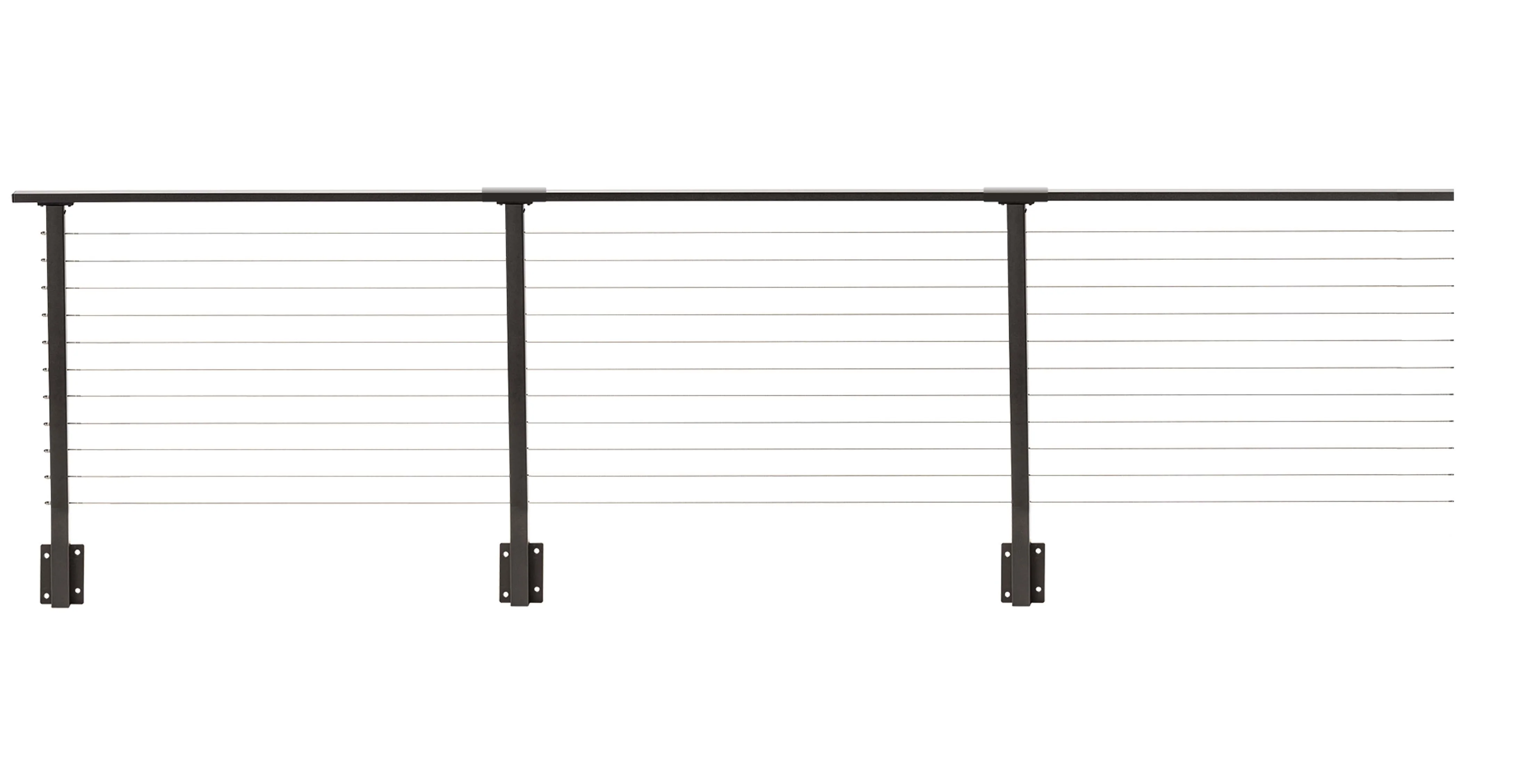 68 ft. x 36 in. Bronze Deck Cable Railing, Face Mount , Stainless