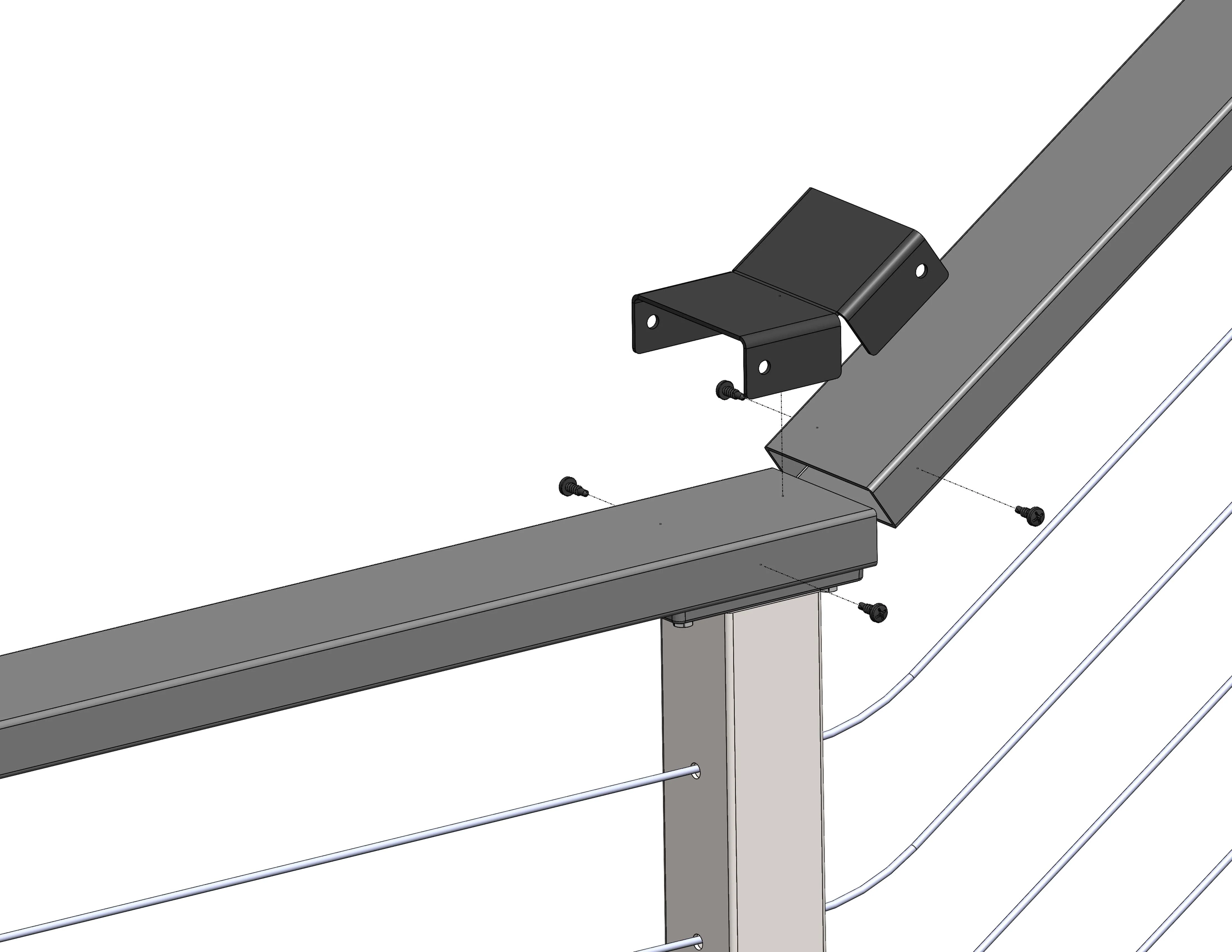 Horizontal to Stair Lower Sleeve, Bronze - Image 3